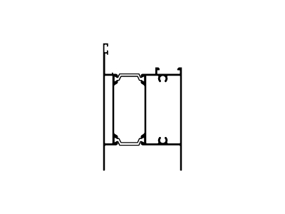 Zócalo para puerta 108/68  ( Jyy = 38,5 cm4 )
